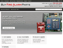 Tablet Screenshot of buyfirealarmparts.com